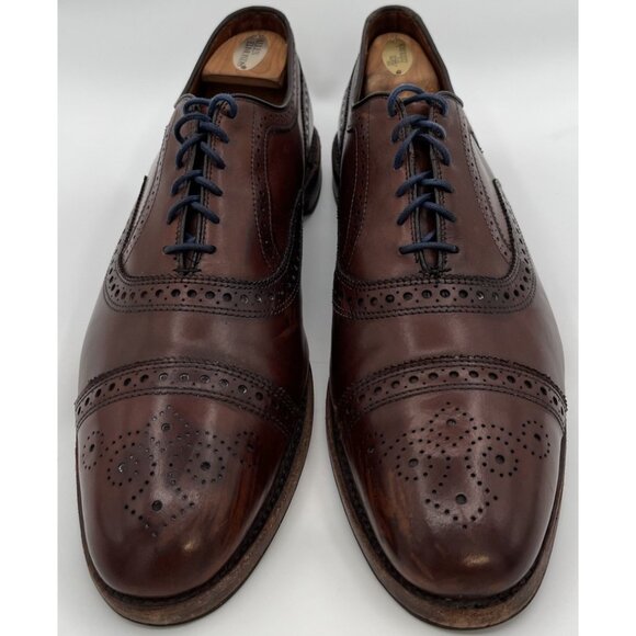 Allen Edmonds Strand Cap-Toe Brown Leather Oxford Dress Shoes Mens Size 13 C main image 5